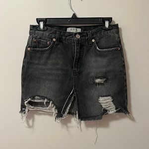 We The Free Distressed Denim Jean Skirt size 24